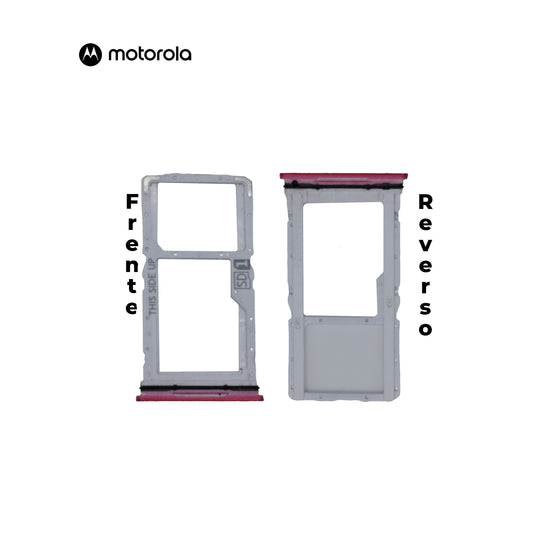 PORTA SIM MOTOROLA G84 ROJO