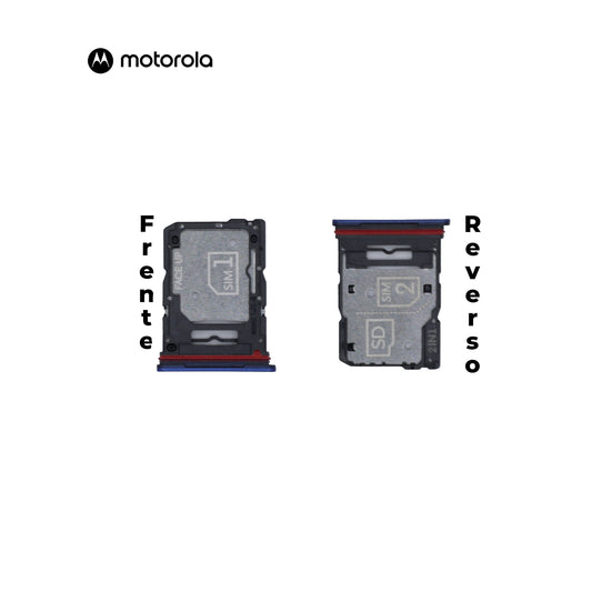 PORTA SIM MOTOROLA G85 5G AZUL