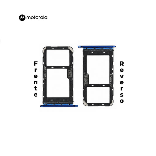 PORTA SIM MOTOROLA ONE FUSION AZUL