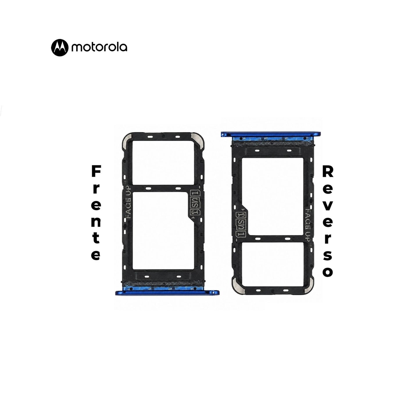 PORTA SIM MOTOROLA ONE FUSION PLUS AZUL
