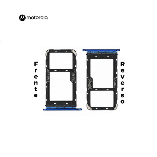 PORTA SIM MOTOROLA ONE FUSION PLUS AZUL