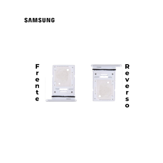 PORTA SIM SAMSUNG A54 5G PLATA / BLANCO