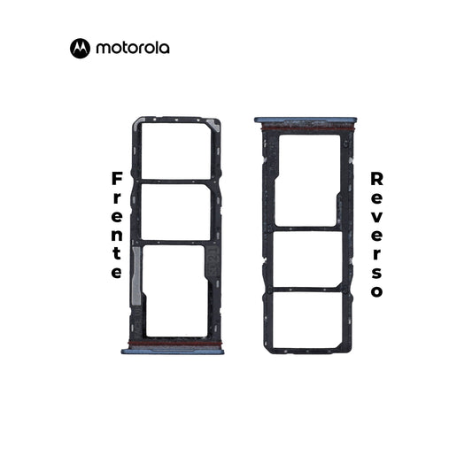 PORTA SIM MOTOROLA E15 AZUL