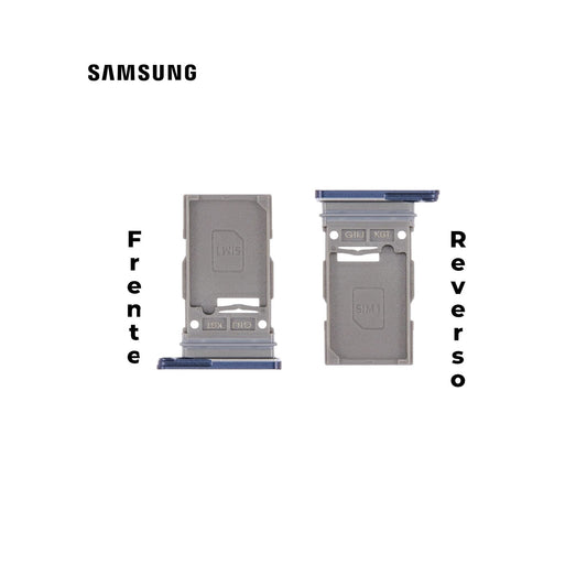 PORTA SIM SAMSUNG S21 FE AZUL