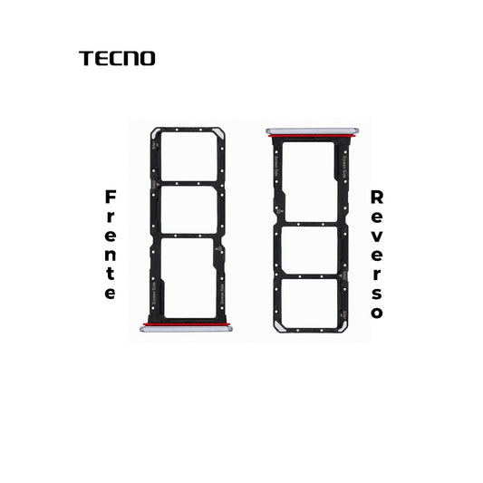 PORTA SIM TECNO SPARK 30 PRO PLATA