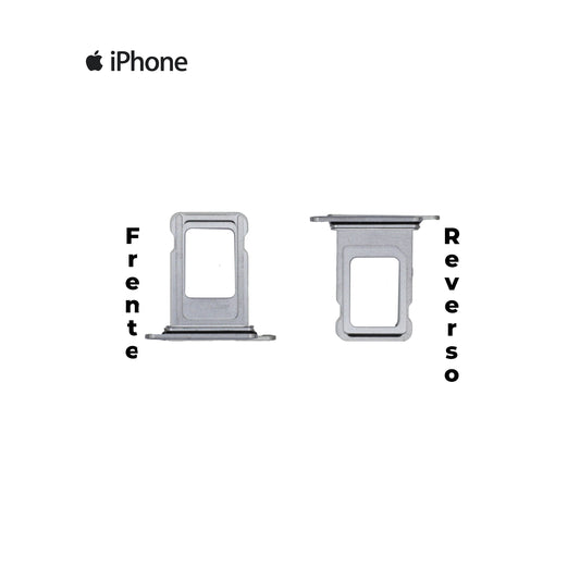 PORTA SIM IPHONE 15 PRO / 15 PRO MAX BLANCO/PLATA