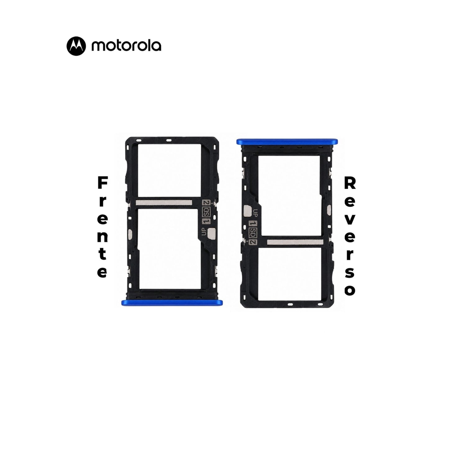 PORTA SIM MOTOROLA G51 AZUL