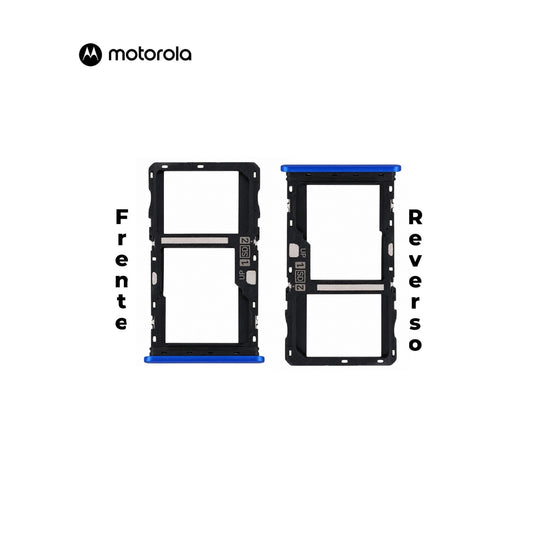 PORTA SIM MOTOROLA G51 AZUL