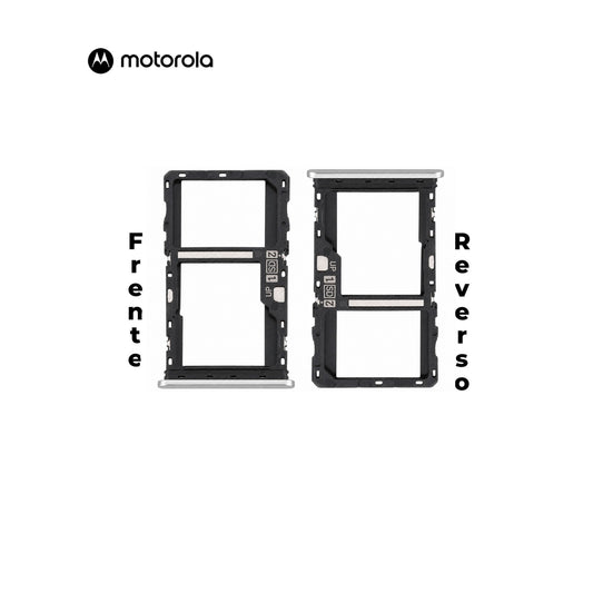 PORTA SIM MOTOROLA G51 PLATA