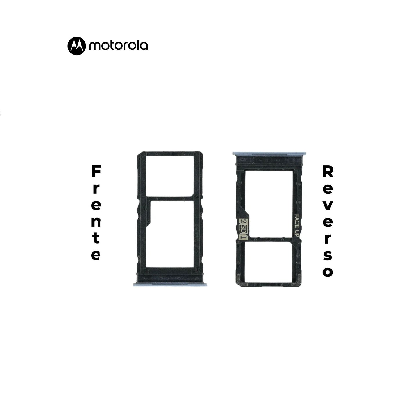 PORTA SIM MOTOROLA G53 AZUL