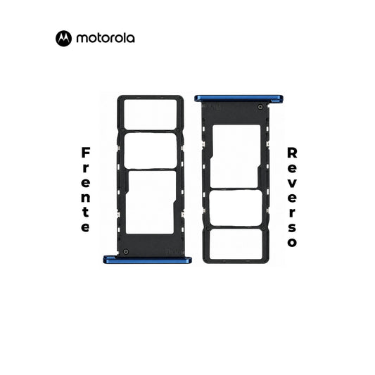 PORTA SIM MOTOROLA G6 PLAY , E5 AZUL