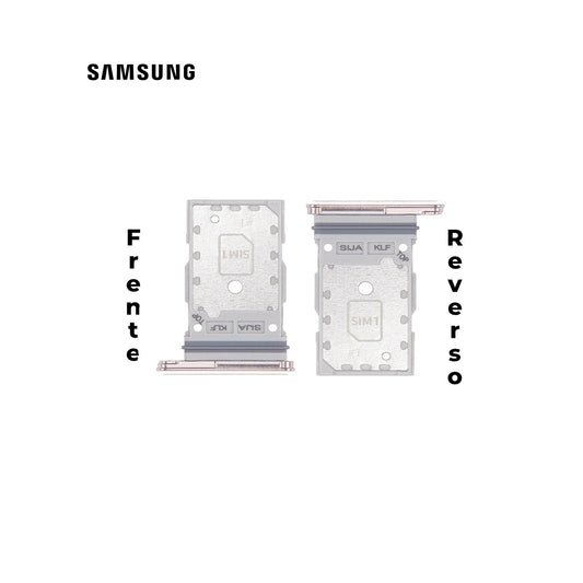PORTA SIM SAMSUNG S22/S22 PLUS DORADO/ROSA