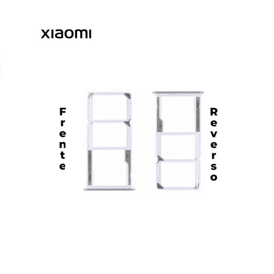 PORTA SIM XIAOMI POCO M5S BLANCO/PLATA