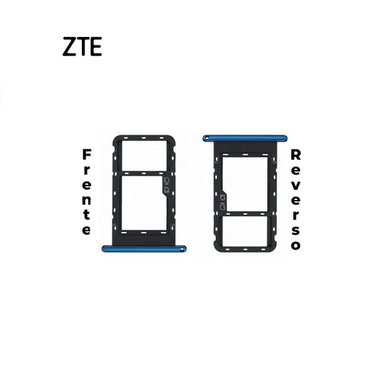 PORTA SIM ZTE BLADE A35 AZUL