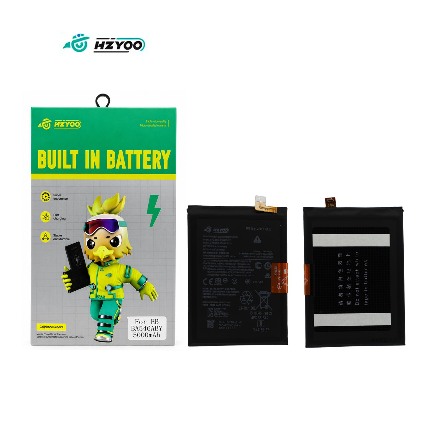 HZYOO BATERIA PARA MOTOROLA G04 , G24 , G34 5G , G04S , E14 XT2421 XT2423 XT2363 XT2369 QF50 5000mAh