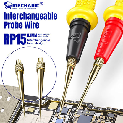 MECHANIC CABLES PARA MULTIMETRO CON PUNTA INTERCAMBIABLE RP15