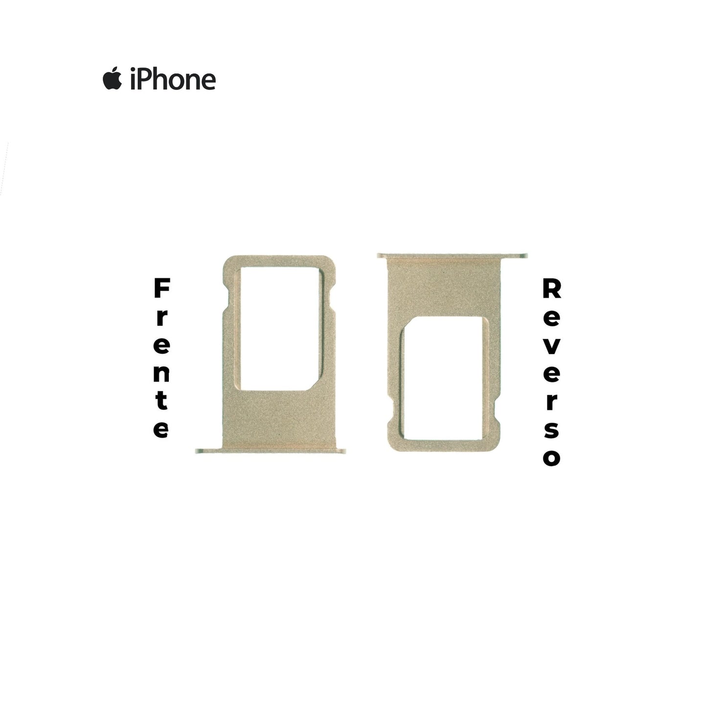 PORTA SIM IPHONE 6G PLUS DORADO