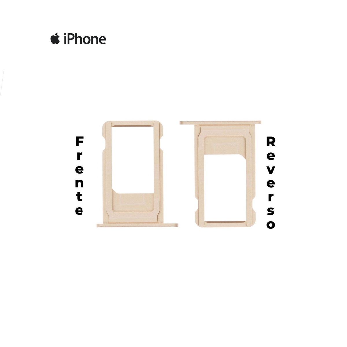 PORTA SIM IPHONE 6S PLUS DORADO
