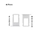PORTA SIM IPHONE 6S PLATA
