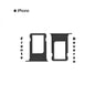 PORTA SIM IPHONE 7G NEGRO