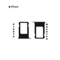PORTA SIM IPHONE 7G PLUS NEGRO