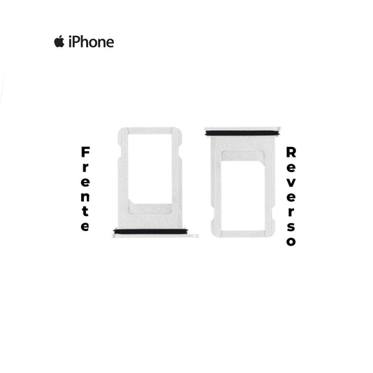 PORTA SIM IPHONE 7G PLUS PLATA