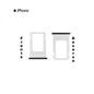 PORTA SIM IPHONE 7G PLUS PLATA