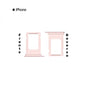 PORTA SIM IPHONE 7G PLUS ROSA
