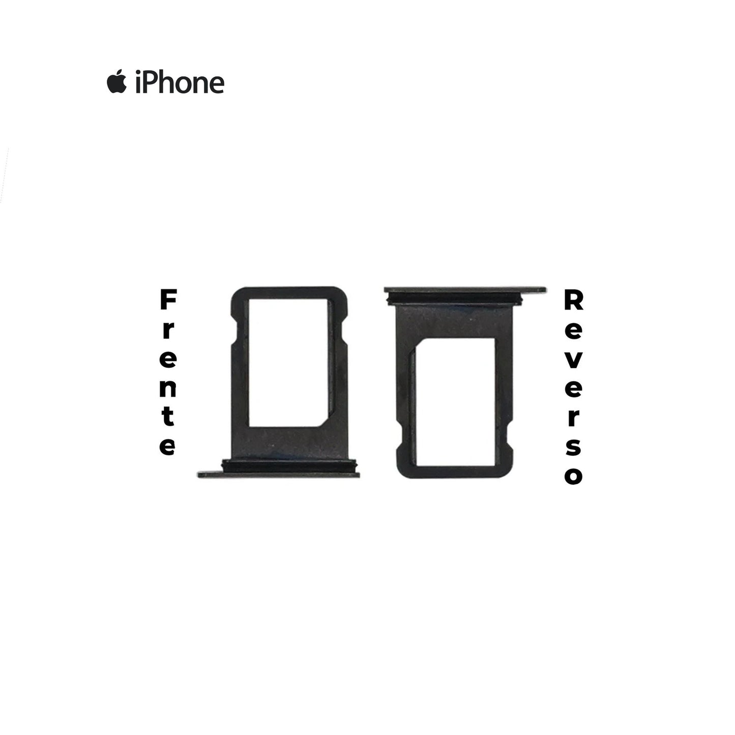 PORTA SIM IPHONE X NEGRO