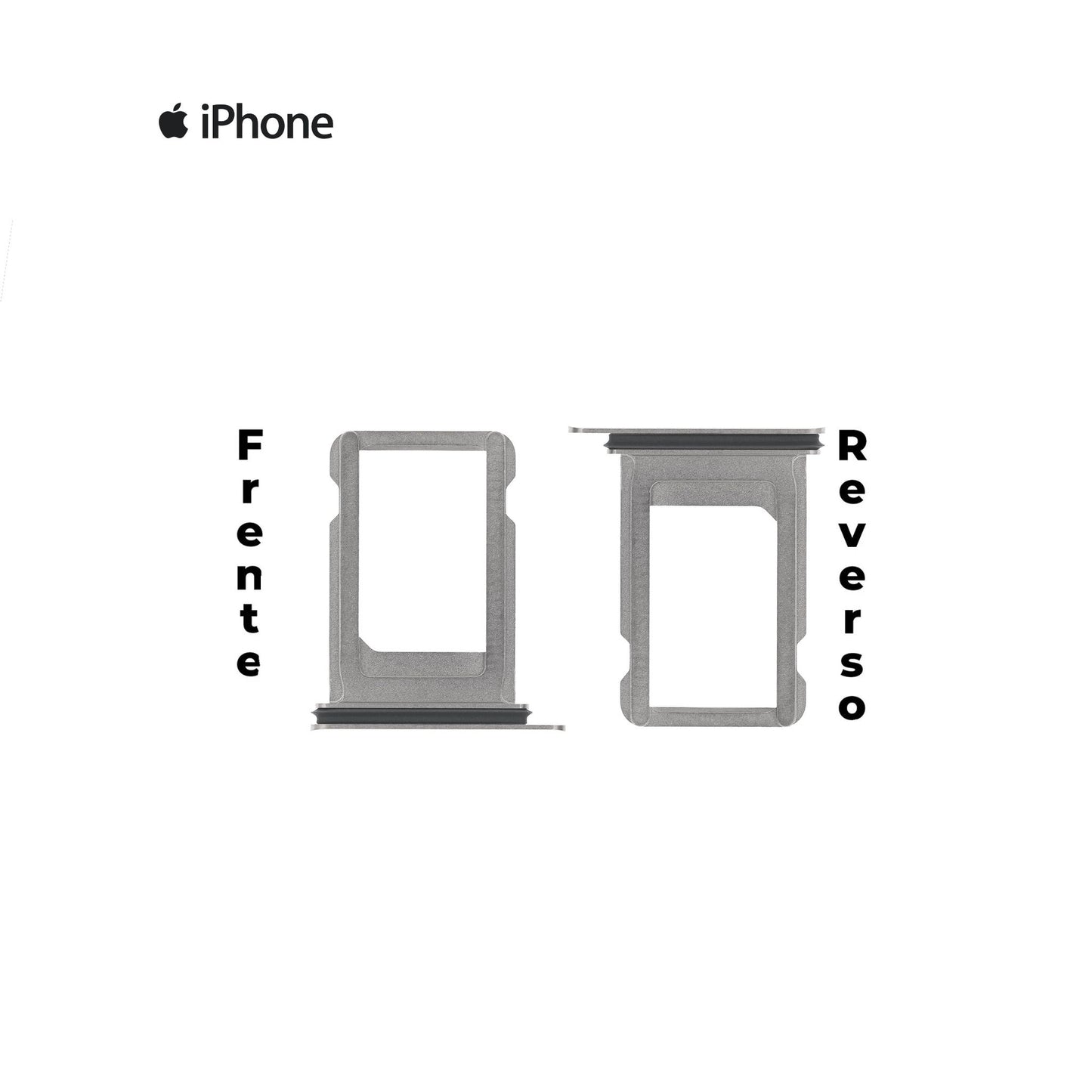 PORTA SIM IPHONE X PLATA