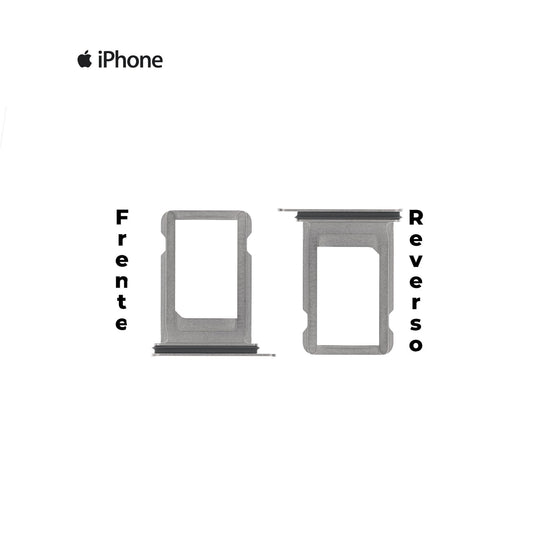 PORTA SIM IPHONE X PLATA