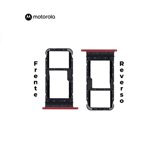 PORTA SIM MOTOROLA E7 ROJO
