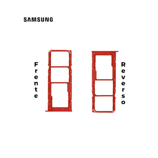 PORTA SIM SAMSUNG A10s ROJO