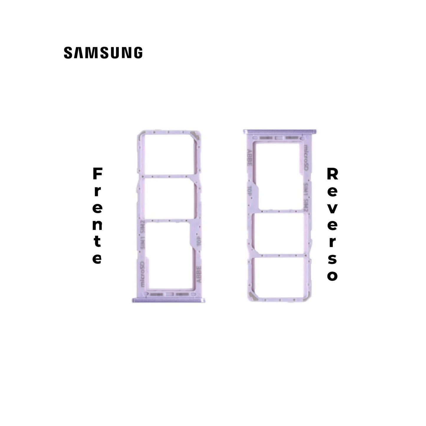 PORTA SIM SAMSUNG A22 MORADO