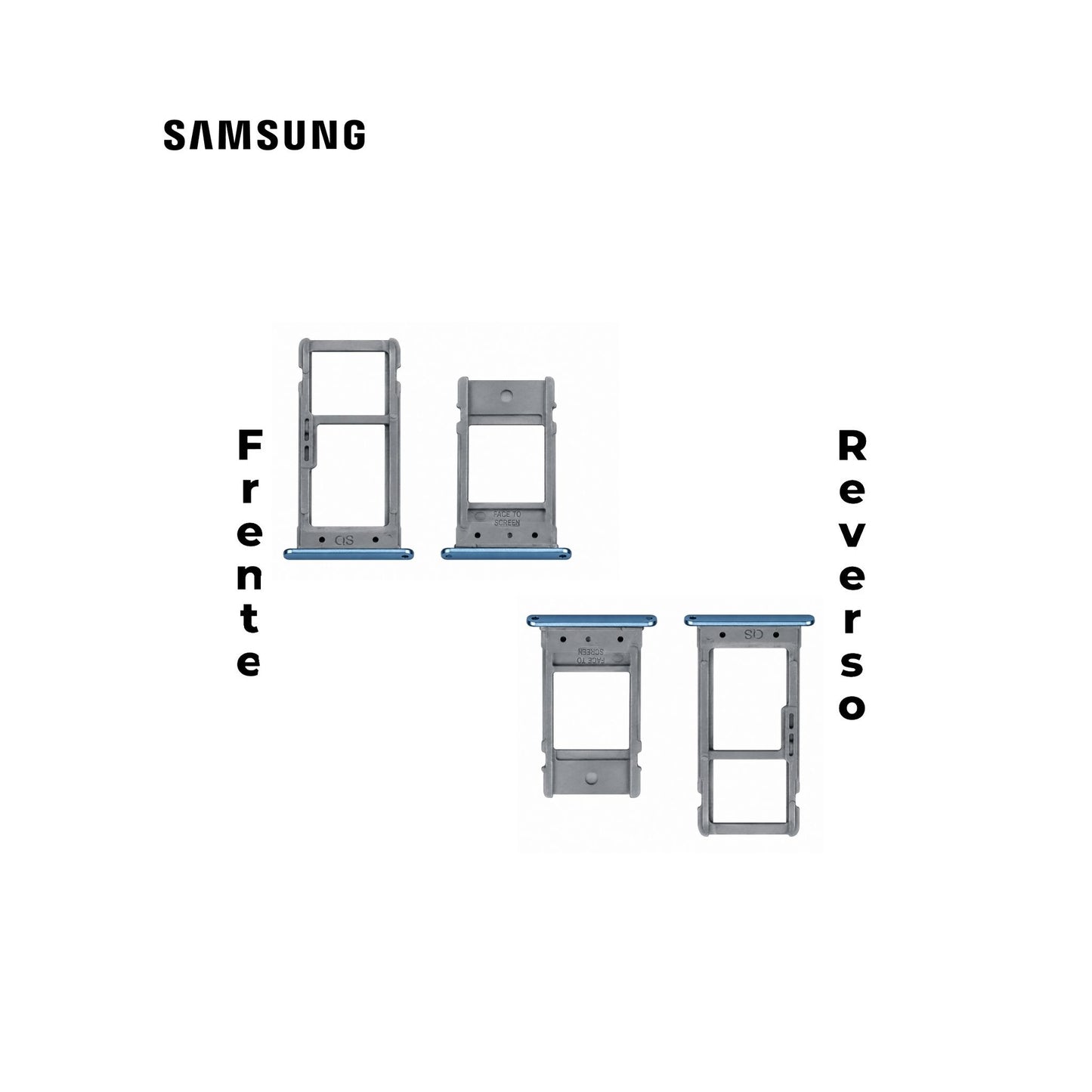 PORTA SIM SAMSUNG A5 2015 AZUL