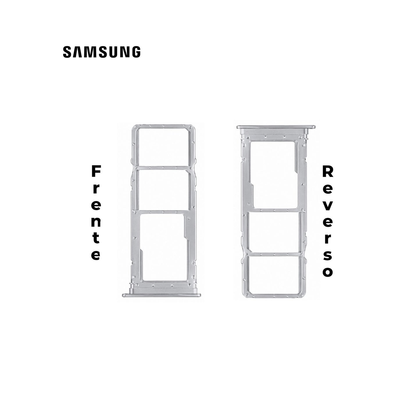 PORTA SIM SAMSUNG A5 2015 PLATA