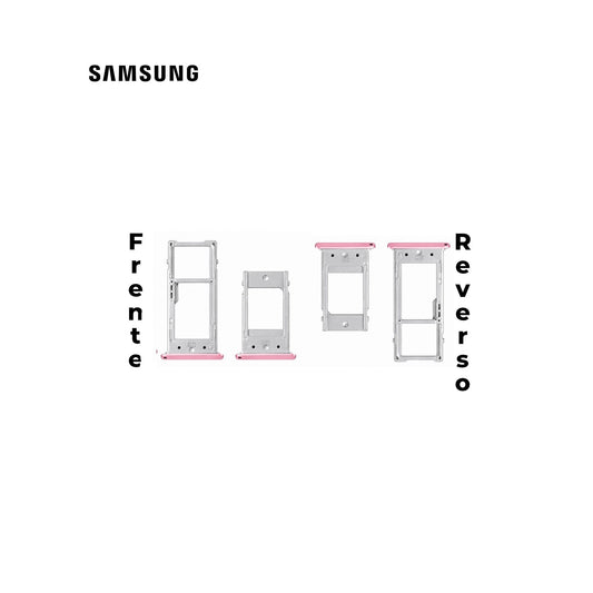 PORTA SIM SAMSUNG A7 2016 Y A5 2016 ROSA