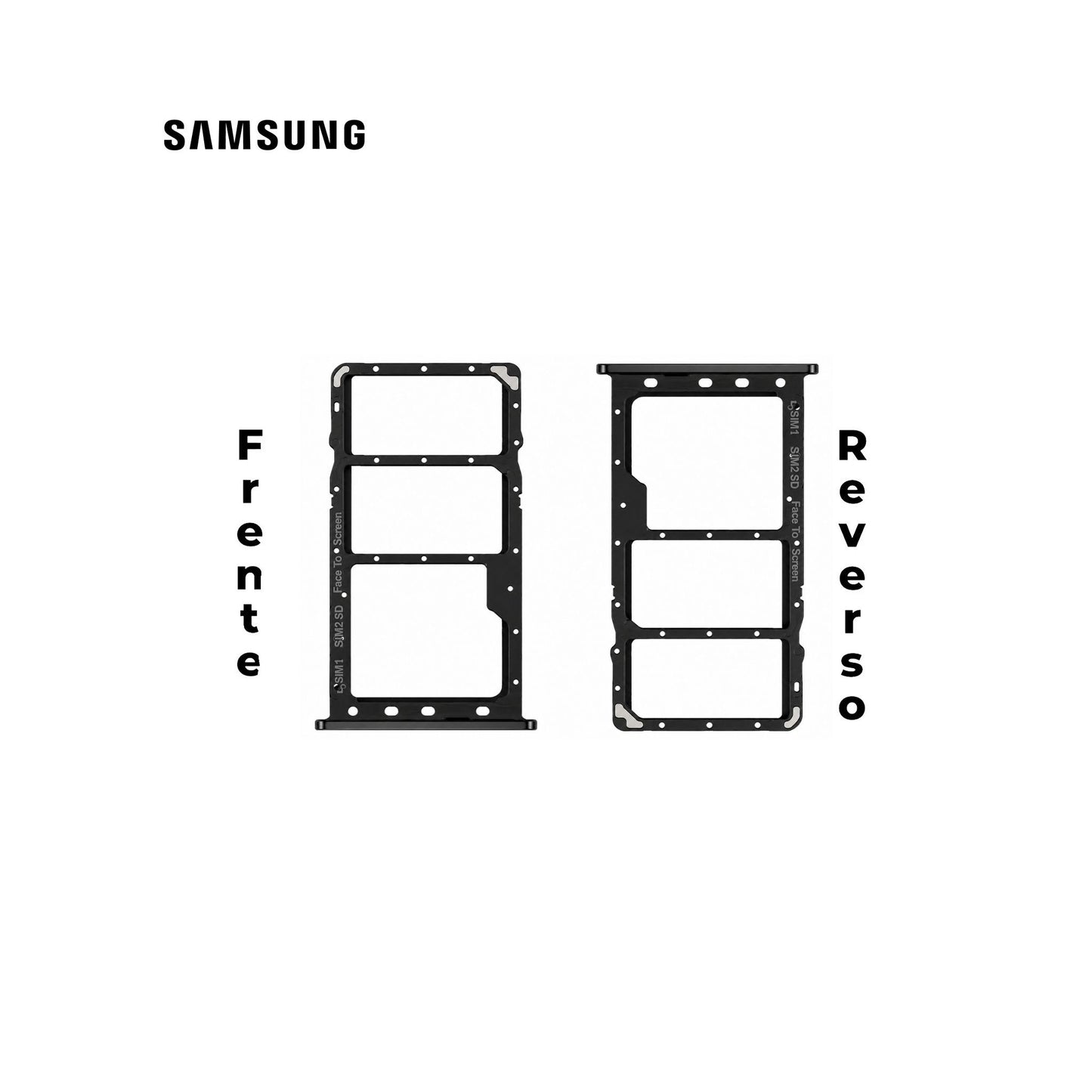 PORTA SIM SAMSUNG A7 2017 NEGRO