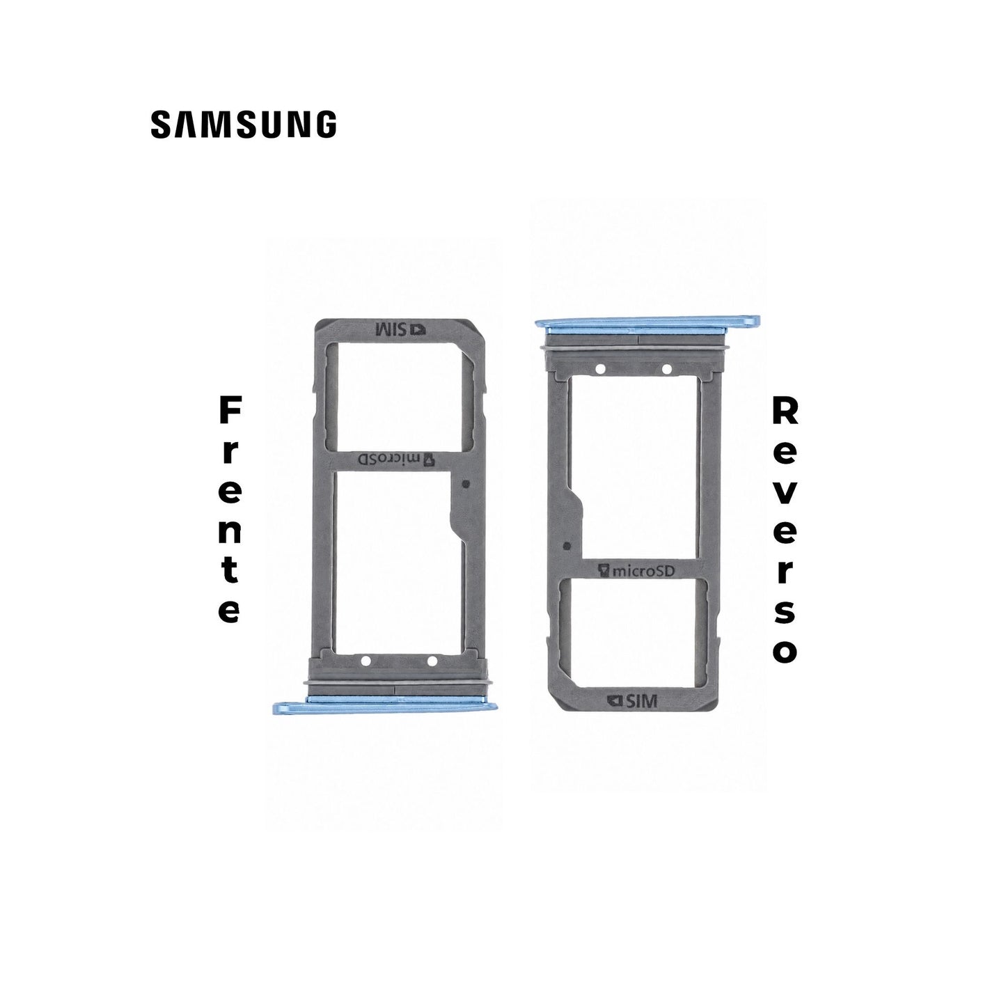 PORTA SIM SAMSUNG S7 EDGE AZUL CORAL