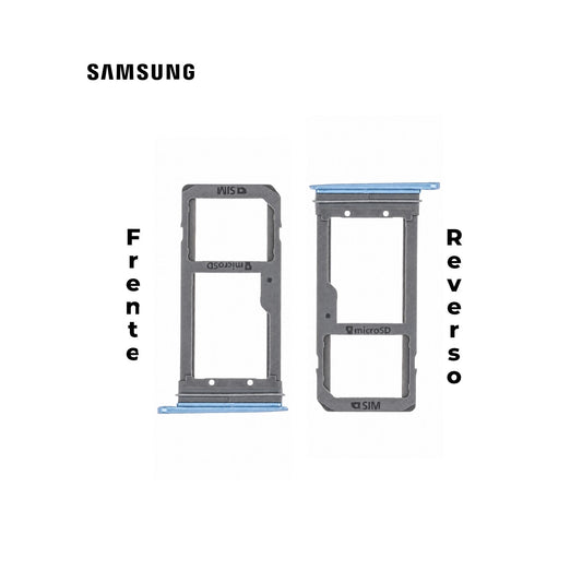 PORTA SIM SAMSUNG S7 EDGE AZUL CORAL