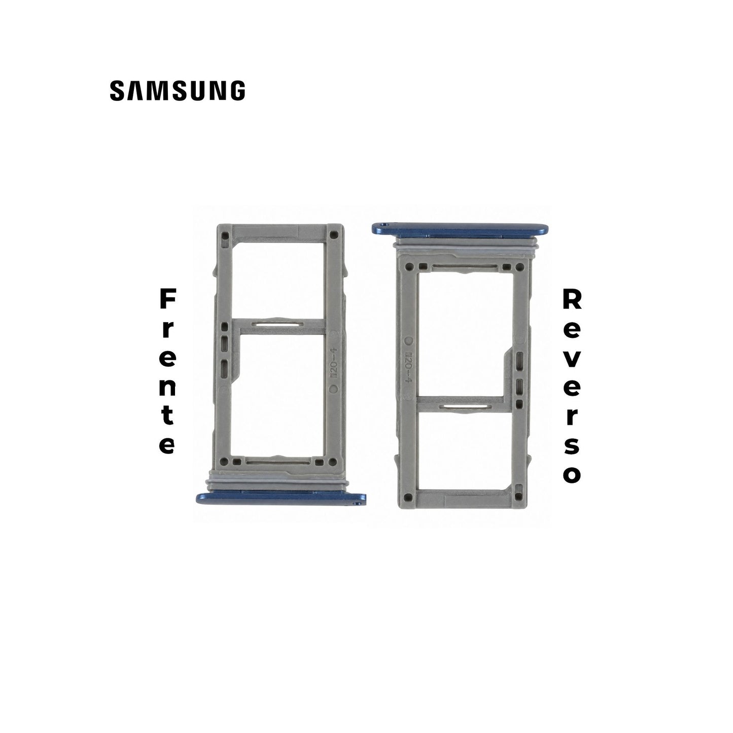 PORTA SIM SAMSUNG S7 FLAT AZUL