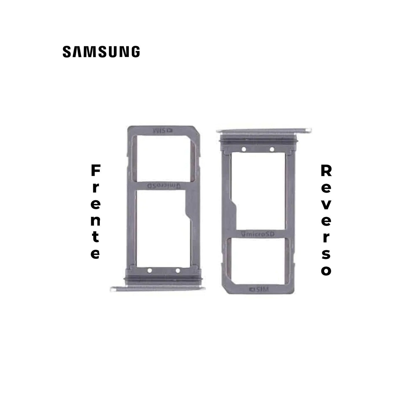 PORTA SIM SAMSUNG S7 FLAT PLATA