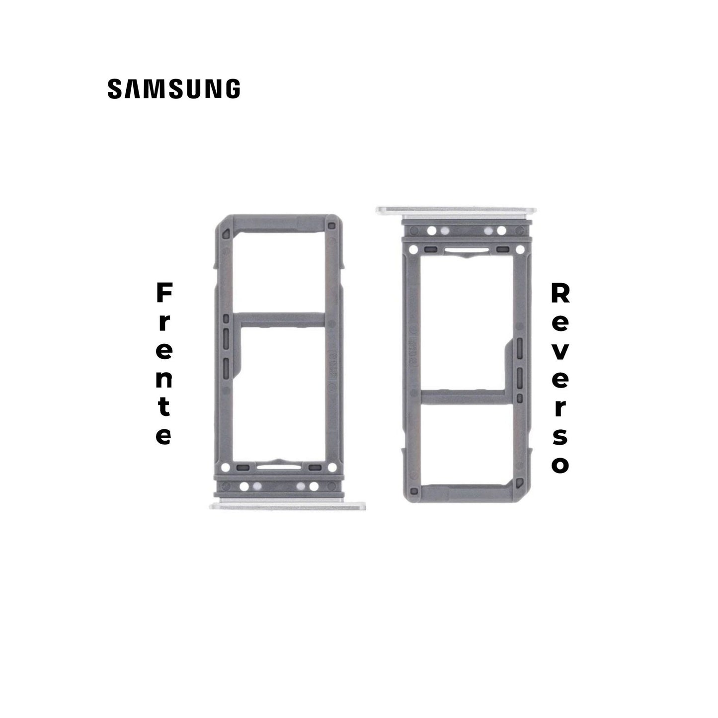 PORTA SIM SAMSUNG S8 Y S8 PLUS PLATA