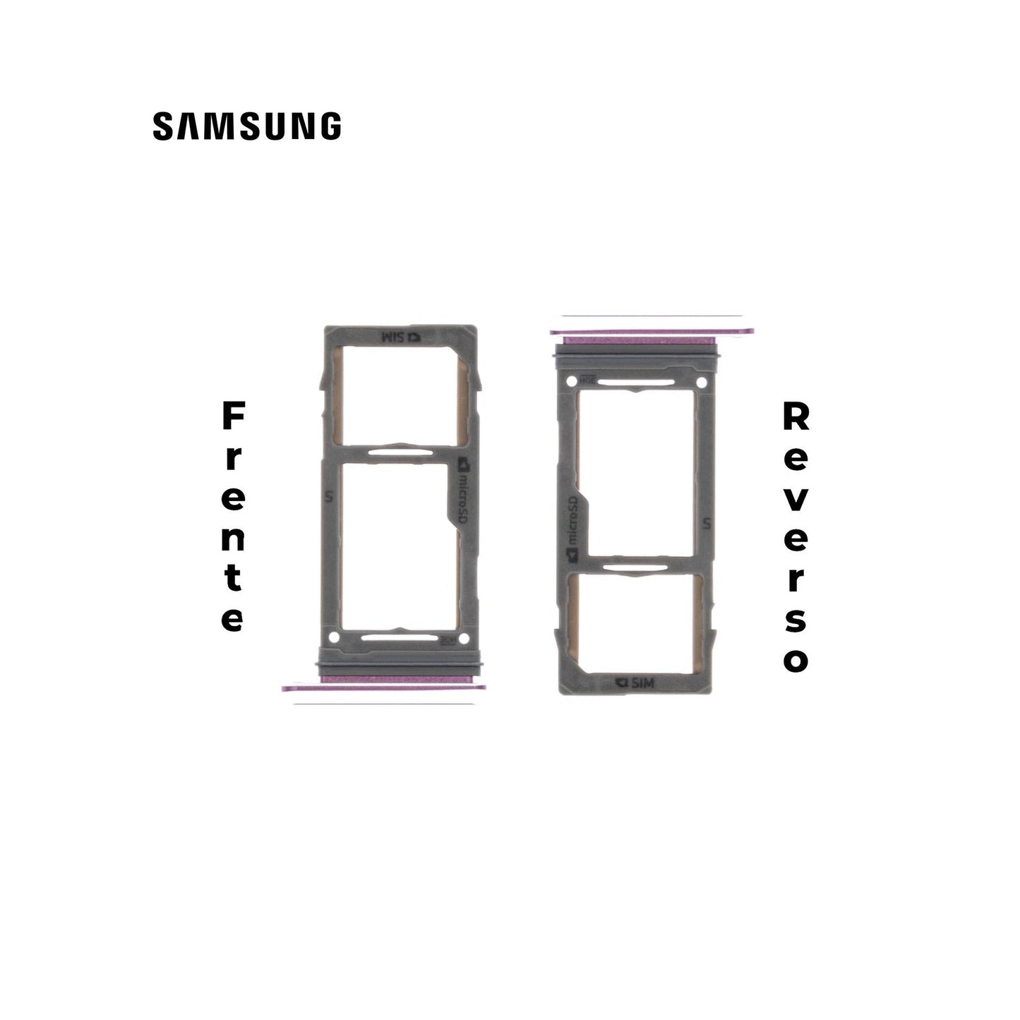 PORTA SIM SAMSUNG S9 ROSA