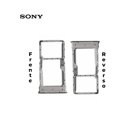 PORTA SIM SONY E7 PLATA