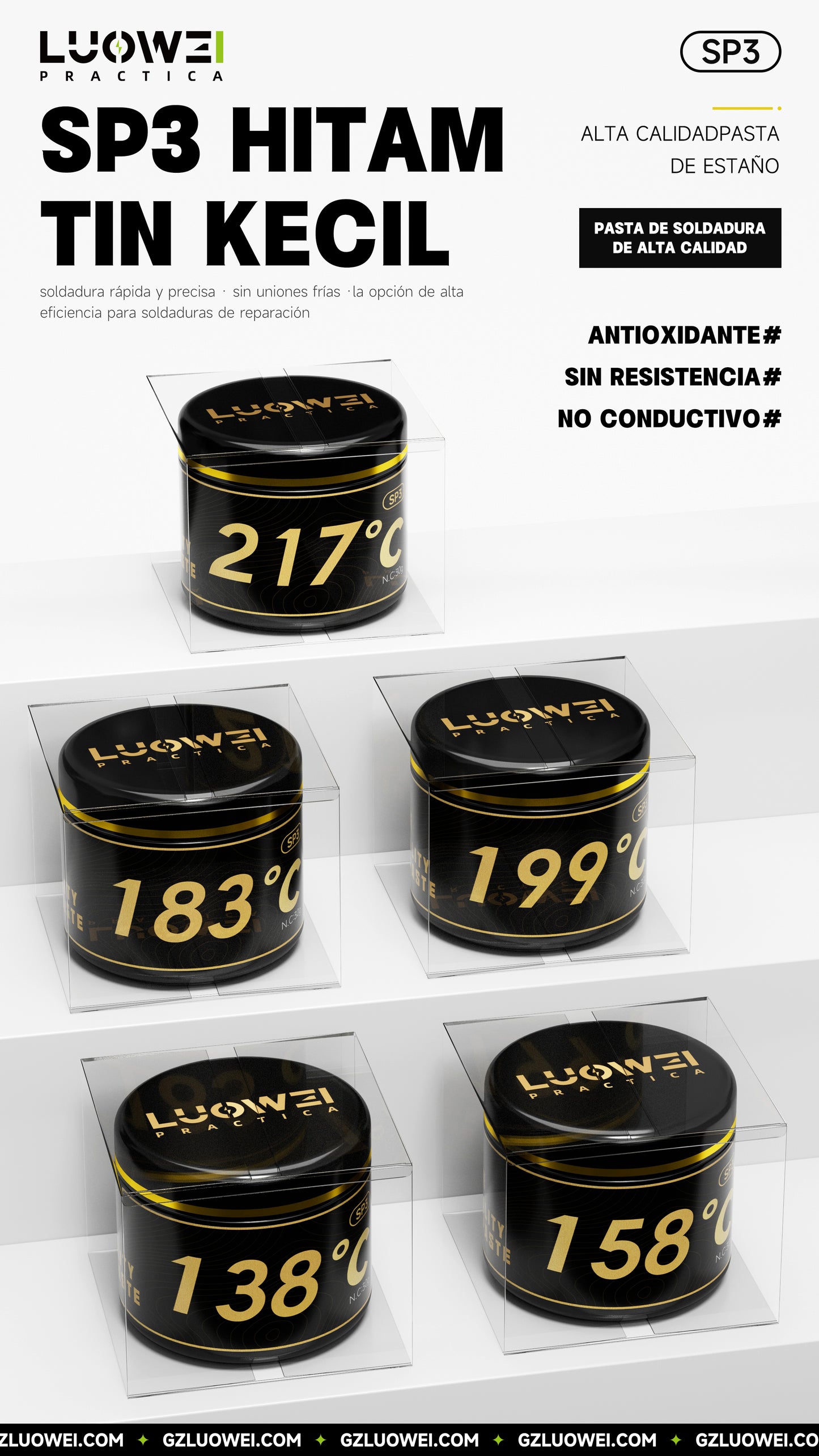 LUOWEI SOLDADURA EN PASTA 30GR LW-SP3