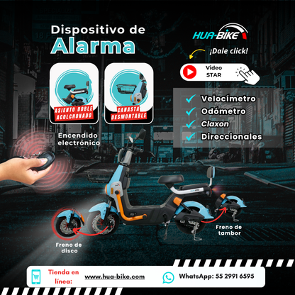 HUA-BIKE BICICLETA ELECTRICA STAR