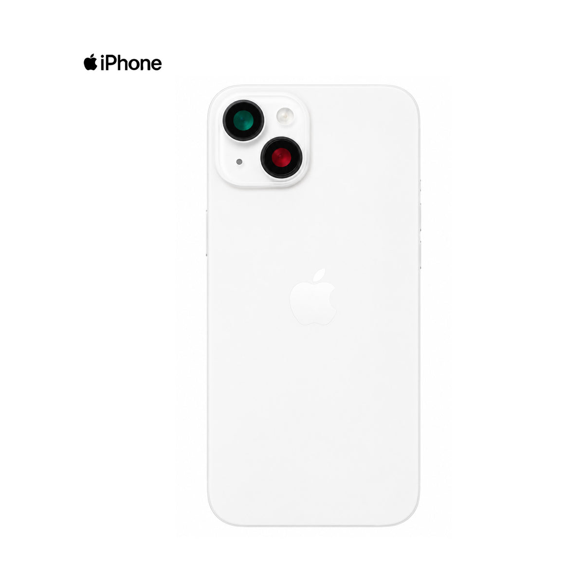 TAPA PARA IPHONE 14 PLUS BLANCO CON CLIP CALIDAD PREMIUM AAA