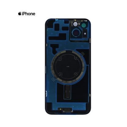 TAPA PARA IPHONE 14 PLUS AZUL CON CLIP CALIDAD PREMIUM AAA