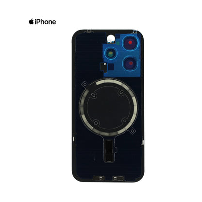 TAPA PARA IPHONE 14 PLUS NEGRO CON CLIP CALIDAD PREMIUM AAA